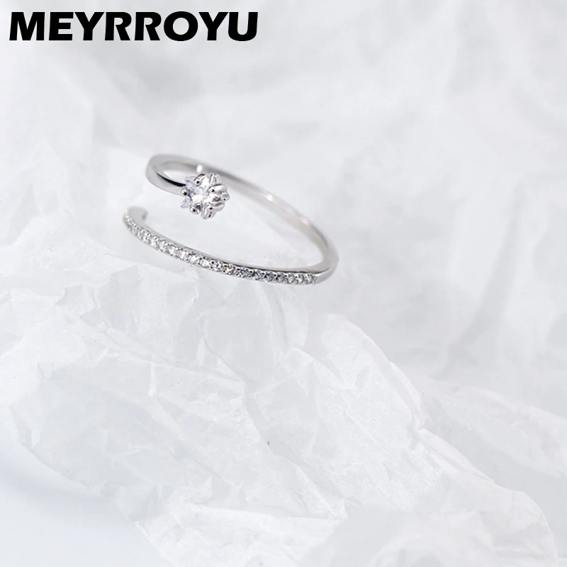 MEYRROYU Sterling Silver New Arrival Open Star Zircon Sparkle Woman Wedding Ring Exquisite Romantic Christmas Gift Adjustable
MEYRROYU Sterling Silver New Arrival Open Star Zircon Sparkle Woman Wedding Ring Exquisite Romantic Christmas Gift Adjustable
