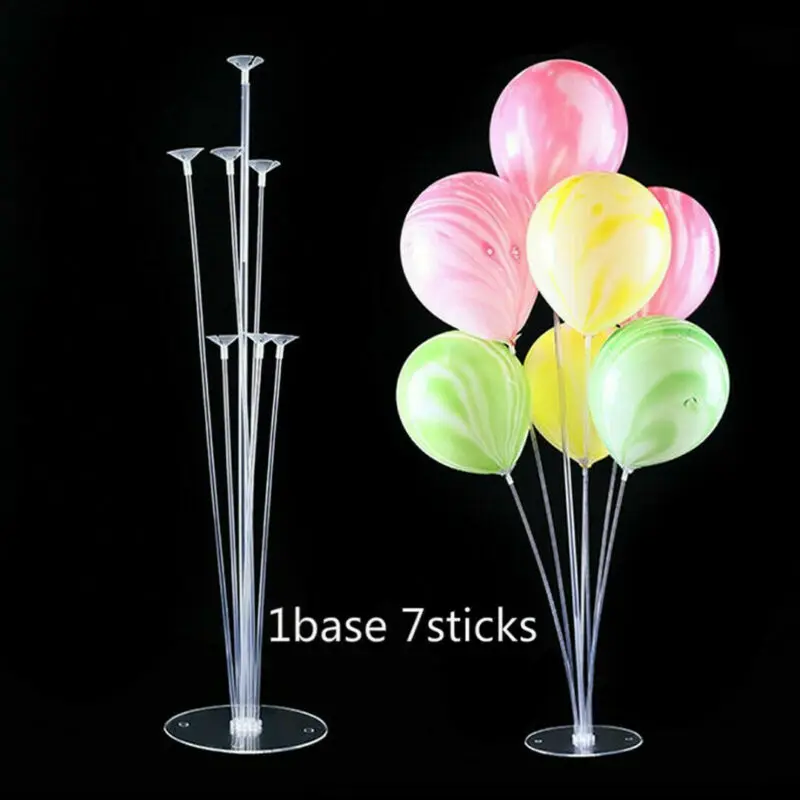 1 Set Column Upright Balloons Display Stand Wedding Party Decor Clear Balloon Stands Limit 100 | Дом и сад