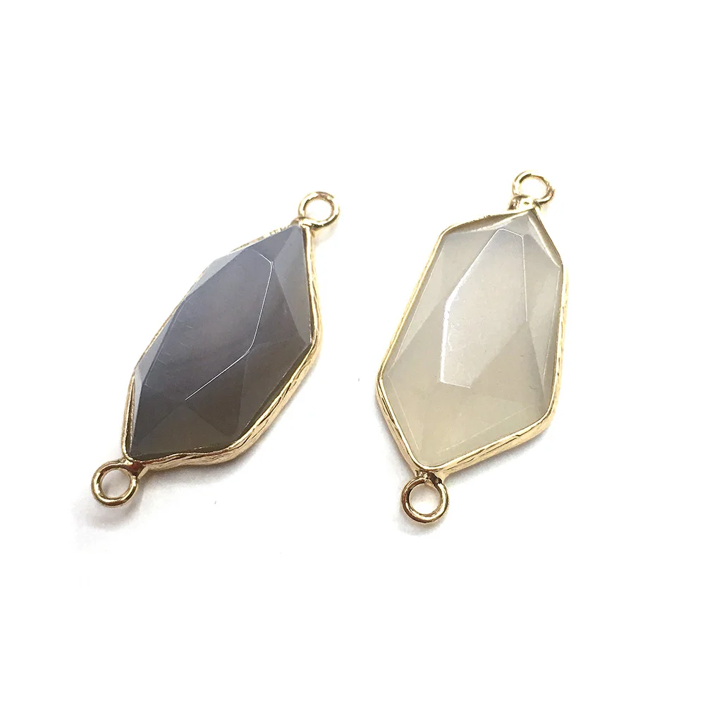 2021 Best-selling Natural Stone Irregular-shaped Gold-plated Gray Pattern Agate Connector for Jewelry Making Necklace Bracelet
2021 Best-selling Natural Stone Irregular-shaped Gold-plated Gray Pattern Agate Connector for Jewelry Making Necklace Bracelet