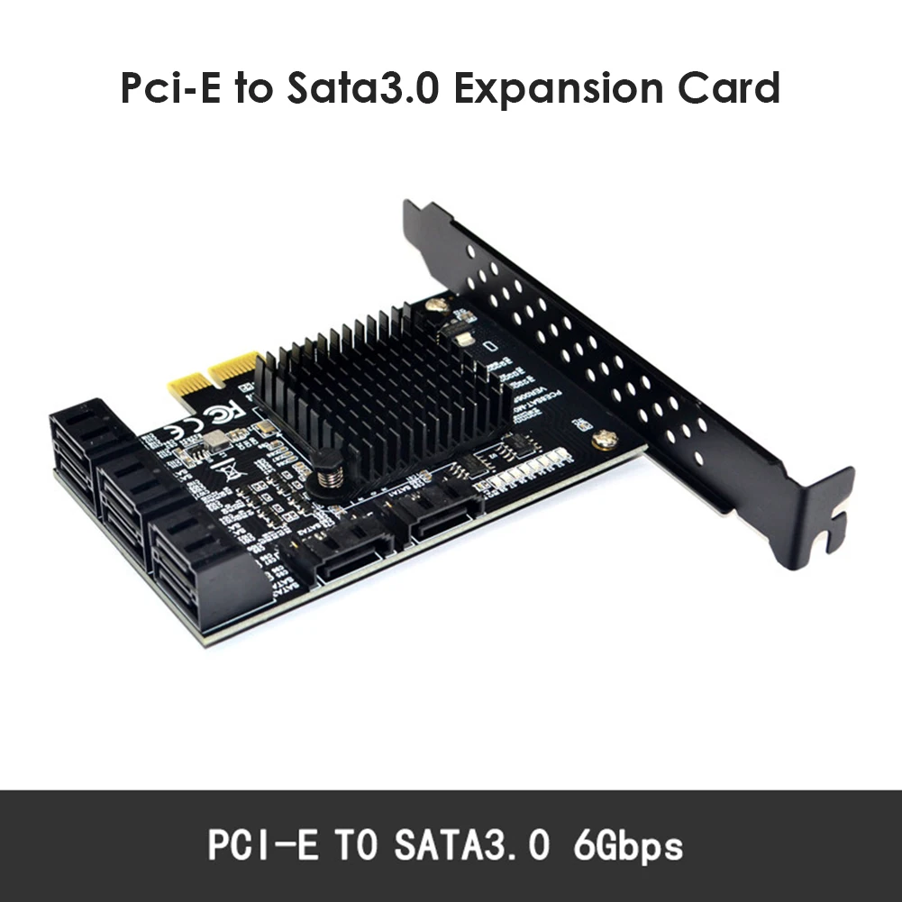8/ 10 Ports Expansion Card PCI Express SATA Adapter 6 / 8 GbpsSATA 3.0 to PCIe Converter Heat Sink HDD For ASM1166 88SE9215 Chip
8/ 10 Ports Expansion Card PCI Express SATA Adapter 6 / 8 GbpsSATA 3.0 to PCIe Converter Heat Sink HDD For ASM1166 88SE9215 Chip