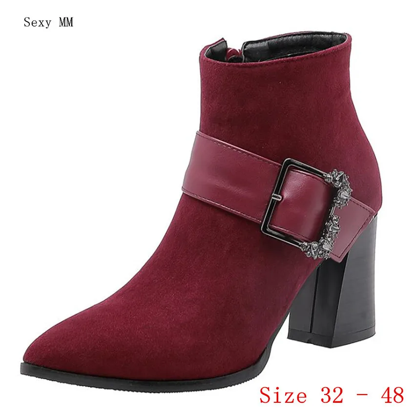 Spring Autumn High Heels Women Ankle Boots High Heel Shoes Woman Short Boots Small Plus Size 32 - 48
Spring Autumn High Heels Women Ankle Boots High Heel Shoes Woman Short Boots Small Plus Size 32 - 48