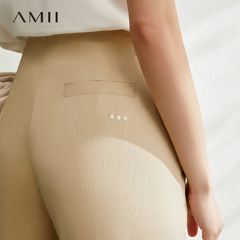AMII Minimalist Summer Women Straight Pants Fashion High Waist Solid Slim Fit Casual Female Long Pants 12040200
AMII Minimalist Summer Women Straight Pants Fashion High Waist Solid Slim Fit Casual Female Long Pants 12040200