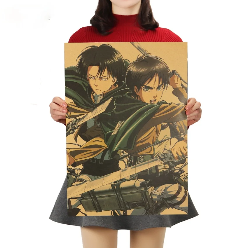 TIE LER Attack on Titan B Style Japanese Cartoon Comic Kraft Paper Poster Wall Stickers Home Decor Painting
TIE LER Attack on Titan B Style Japanese Cartoon Comic Kraft Paper Poster Wall Stickers Home Decor Painting