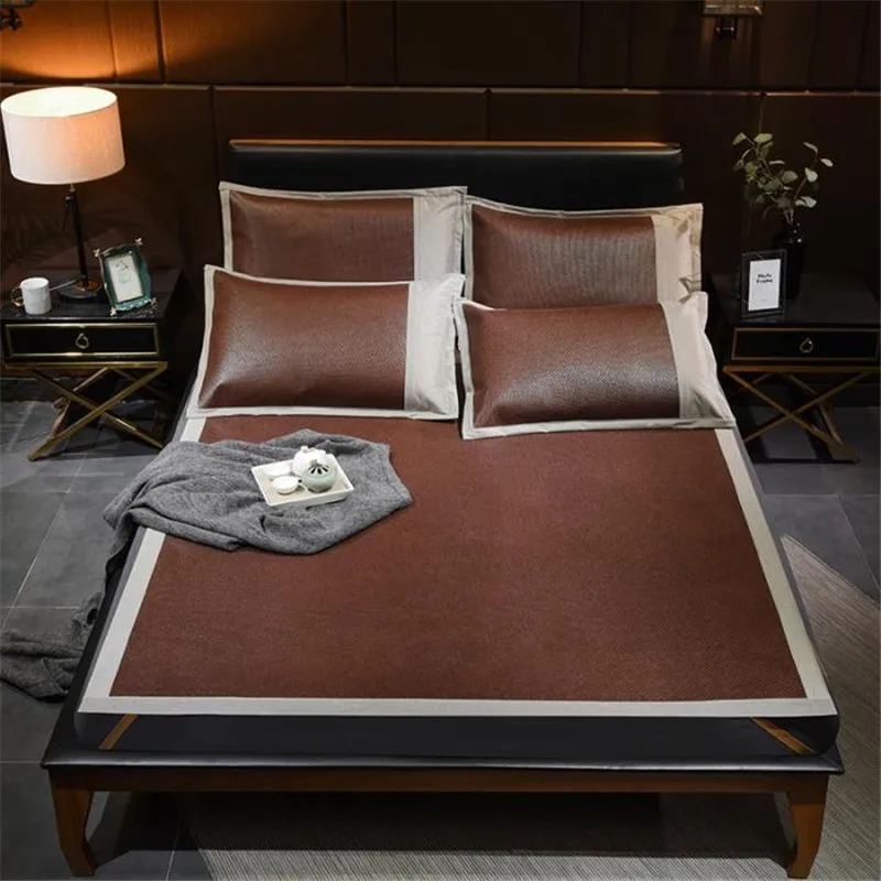 High quality summer Cool mat Fitted sheet set Indonesian bed cover sleeping mat foldable bedspread 2 or 3pcs/set brown bed set
High quality summer Cool mat Fitted sheet set Indonesian bed cover sleeping mat foldable bedspread 2 or 3pcs/set brown bed set
