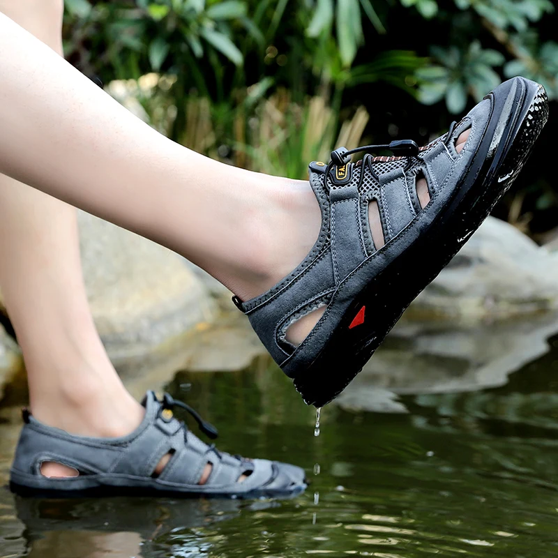 Летние мужские шлепанцы Zomerschoenen, летняя обувь для мужчин, повседневные кожаные сандалии, обувь
Летние мужские шлепанцы Zomerschoenen, летняя обувь для мужчин, повседневные кожаные сандалии, обувь
