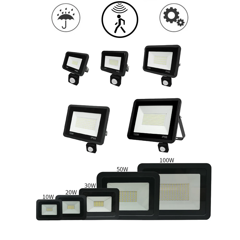 LED FloodLight Reflector Spotlight outdoor Exterior Lighting optional pir motion sensor Three Modes Black White Waterproof Garde
LED FloodLight Reflector Spotlight outdoor Exterior Lighting optional pir motion sensor Three Modes Black White Waterproof Garde