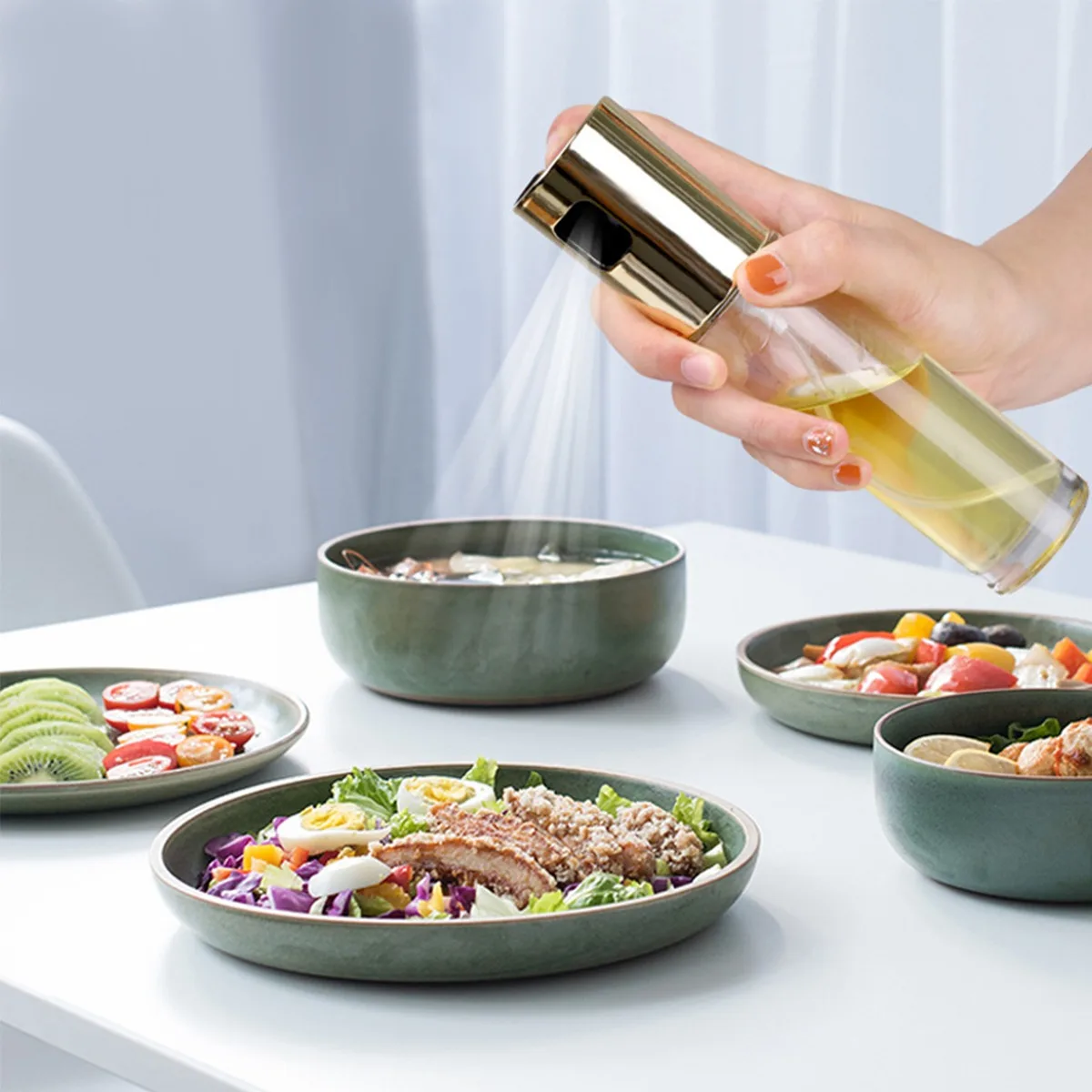 1Set (3PCs)BBQ Grill Oil Sprayer Set For Cooking ABS Glass Bottle Olive Oil Sprayer Vinegar Dispenser For BBQ Kitchen Tools
1Set (3PCs)BBQ Grill Oil Sprayer Set For Cooking ABS Glass Bottle Olive Oil Sprayer Vinegar Dispenser For BBQ Kitchen Tools