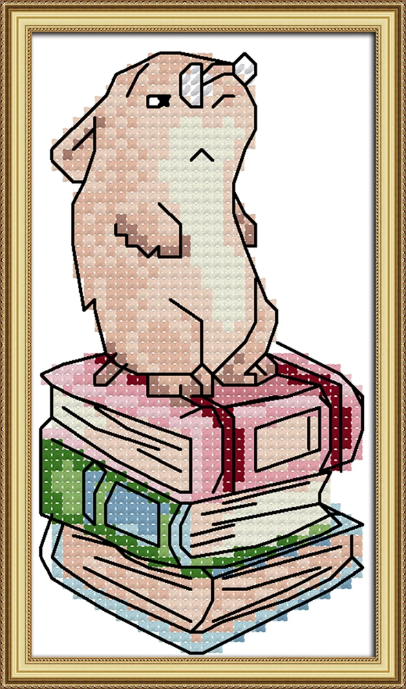 Набор для вышивки крестом Dr. hamster, 14ct, 11ct, холсты стежков 
Набор для вышивки крестом Dr. hamster, 14ct, 11ct, холсты стежков