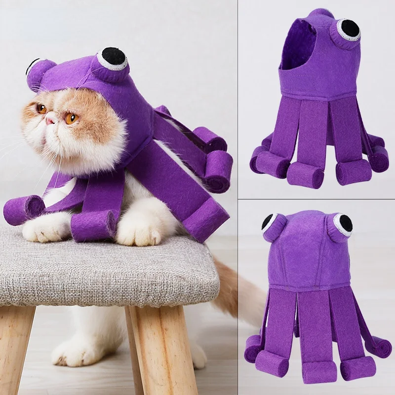 Christmas Octopus Cat Headgear Teddy Dog Kitten Holiday Disguise Headgear Hat Funny Pet Cosplay
Christmas Octopus Cat Headgear Teddy Dog Kitten Holiday Disguise Headgear Hat Funny Pet Cosplay
