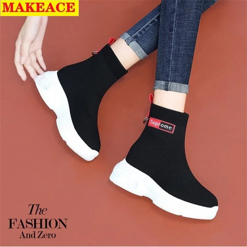 Women's Boots Fashion Flat Ankle Boots Elastic Socks Soft Sole 2021 Net Red Thick Knit Women's Sneakers Thick Sole Women's Shoes
Women's Boots Fashion Flat Ankle Boots Elastic Socks Soft Sole 2021 Net Red Thick Knit Women's Sneakers Thick Sole Women's Shoes