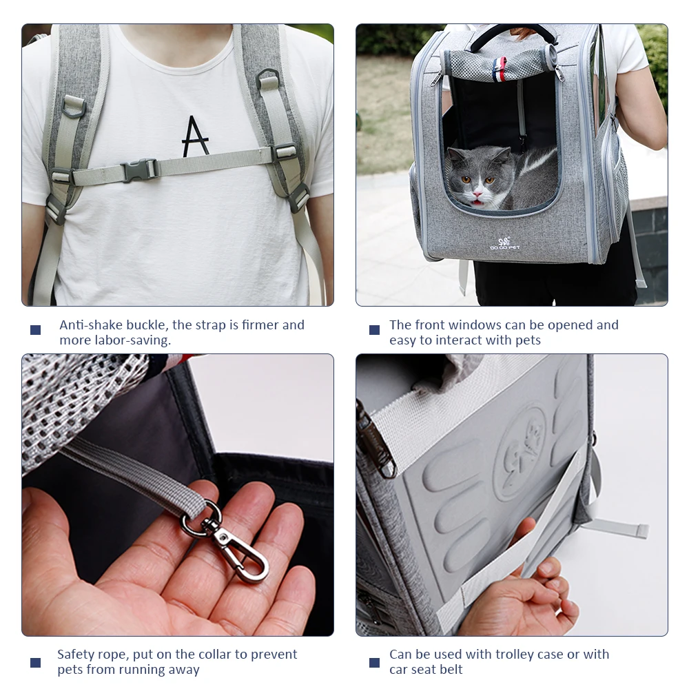 Pet Dog Cat Backpack Carrier Travel Bag Designed for Travel Hiking Walking Outdoor Use for Weight within 7.5kg
Pet Dog Cat Backpack Carrier Travel Bag Designed for Travel Hiking Walking Outdoor Use for Weight within 7.5kg