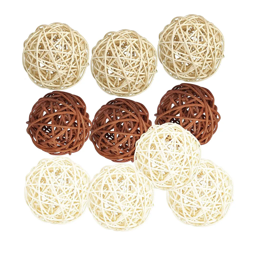 10PCS Wicker Rattan Balls Natural Spheres DIY Craft Wedding Decoration House Ornaments Vase Filler Cafe Shop Ornament
10PCS Wicker Rattan Balls Natural Spheres DIY Craft Wedding Decoration House Ornaments Vase Filler Cafe Shop Ornament