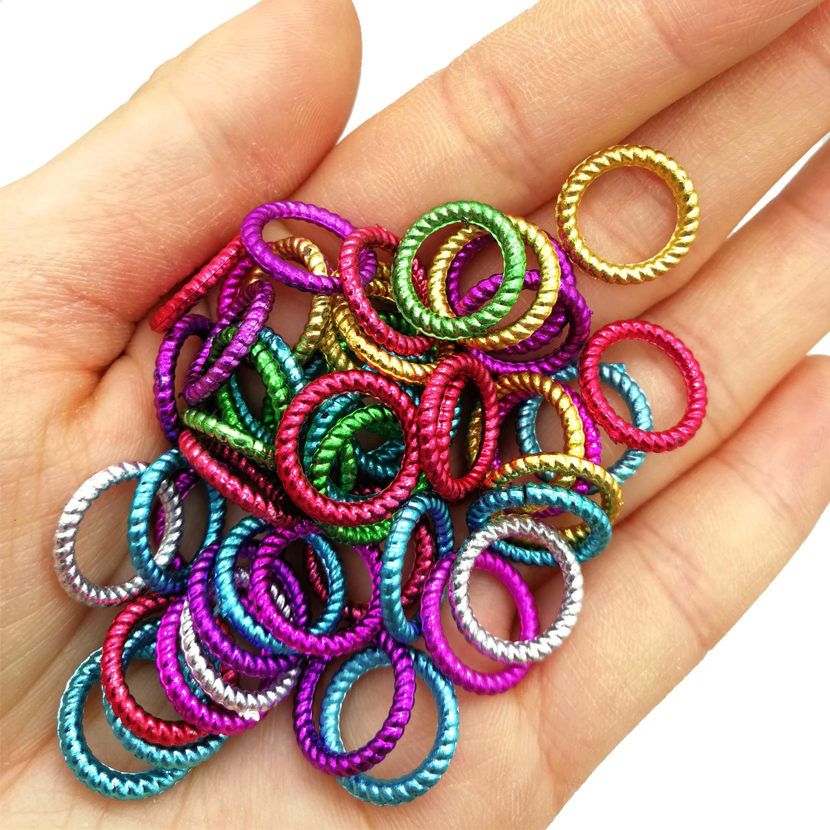 50/100Pcs/Lot Variety Colors Hair Braid Dreadlock Bead Cuff Clip Braid Hoop Circle Micro Rings Bead DIY Hairstyling Accessories
50/100Pcs/Lot Variety Colors Hair Braid Dreadlock Bead Cuff Clip Braid Hoop Circle Micro Rings Bead DIY Hairstyling Accessories