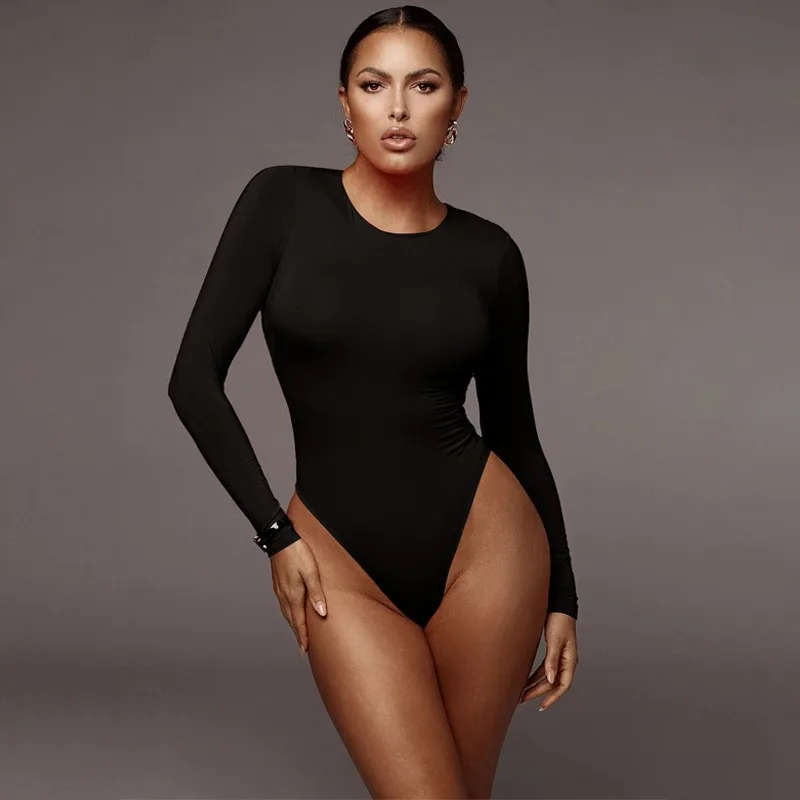Sexy Bodysuit Women Ribbed Long Sleeve Knit Round Neck Bodycon Solid Khaki White Spring Bodysuit Jumpsuit Women Clothes Leotard
Sexy Bodysuit Women Ribbed Long Sleeve Knit Round Neck Bodycon Solid Khaki White Spring Bodysuit Jumpsuit Women Clothes Leotard