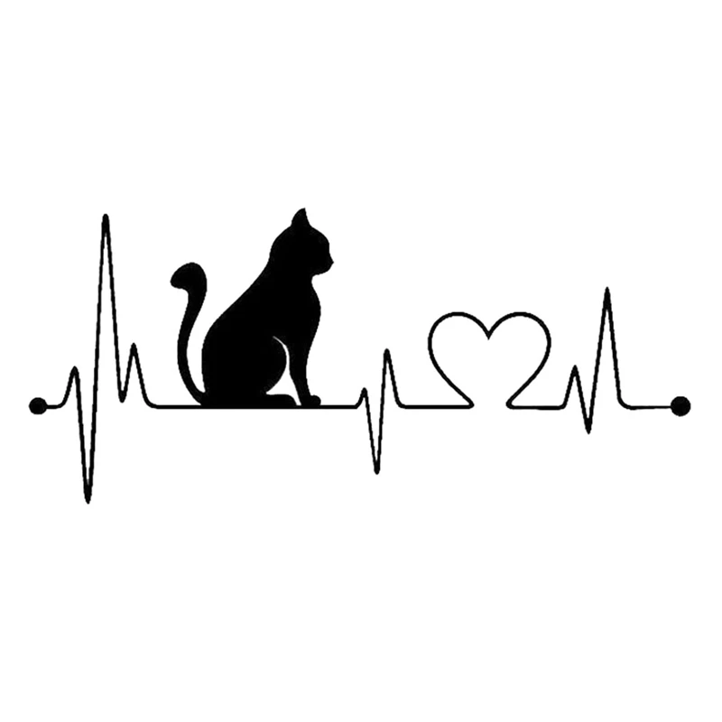 20*8.9CM Pet Cat Heartbeat Lifeline Vinyl Decal Creative Car Stickers Car Styling Truck Accessories
20*8.9CM Pet Cat Heartbeat Lifeline Vinyl Decal Creative Car Stickers Car Styling Truck Accessories