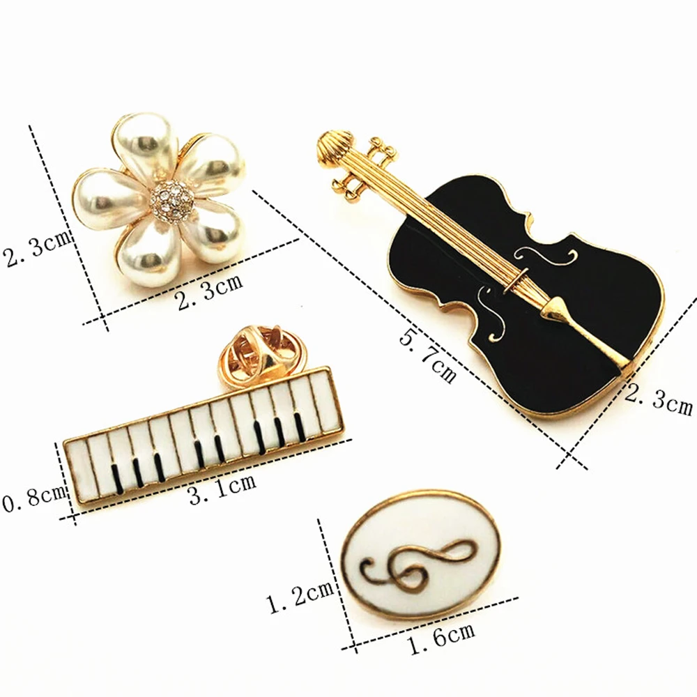 The New Bass Guitar Piano Music Notation Pearl Brooches Drip Brooch Metal Badges Woman Wedding Jewelry Gifts 
The New Bass Guitar Piano Music Notation Pearl Brooches Drip Brooch Metal Badges Woman Wedding Jewelry Gifts
