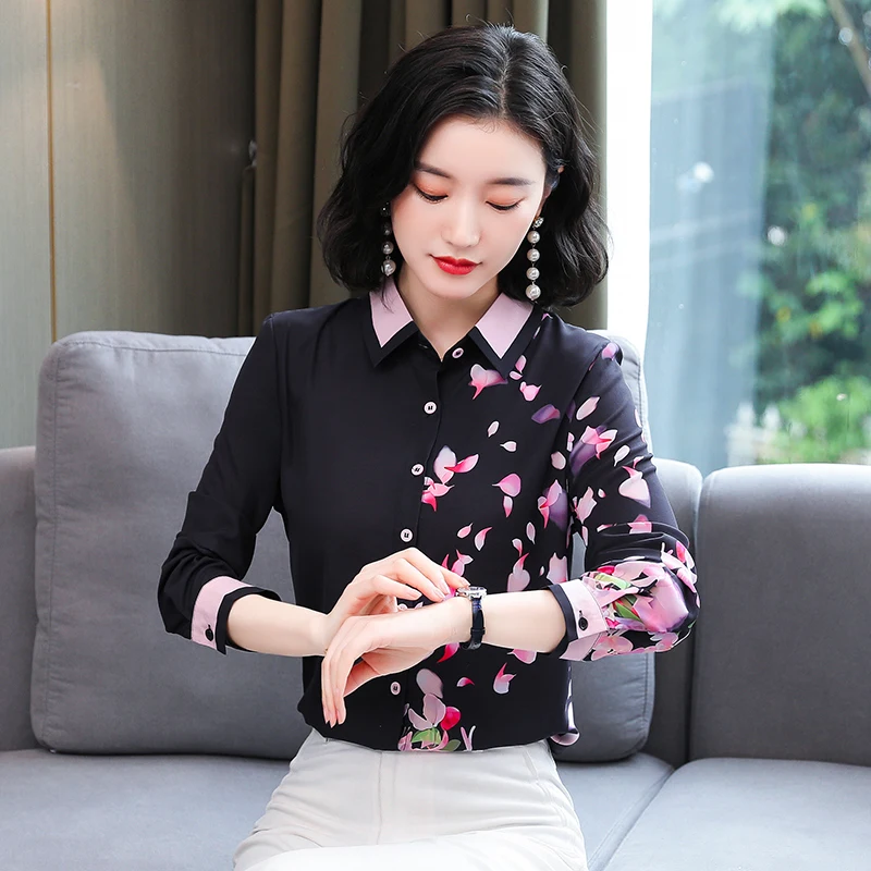 Korean Fashion Silk Women Blouses Office Lady Satin Shirt and Blouse Floral Long Sleeve Womens Tops and Blouses Plus Size XXL
Korean Fashion Silk Women Blouses Office Lady Satin Shirt and Blouse Floral Long Sleeve Womens Tops and Blouses Plus Size XXL