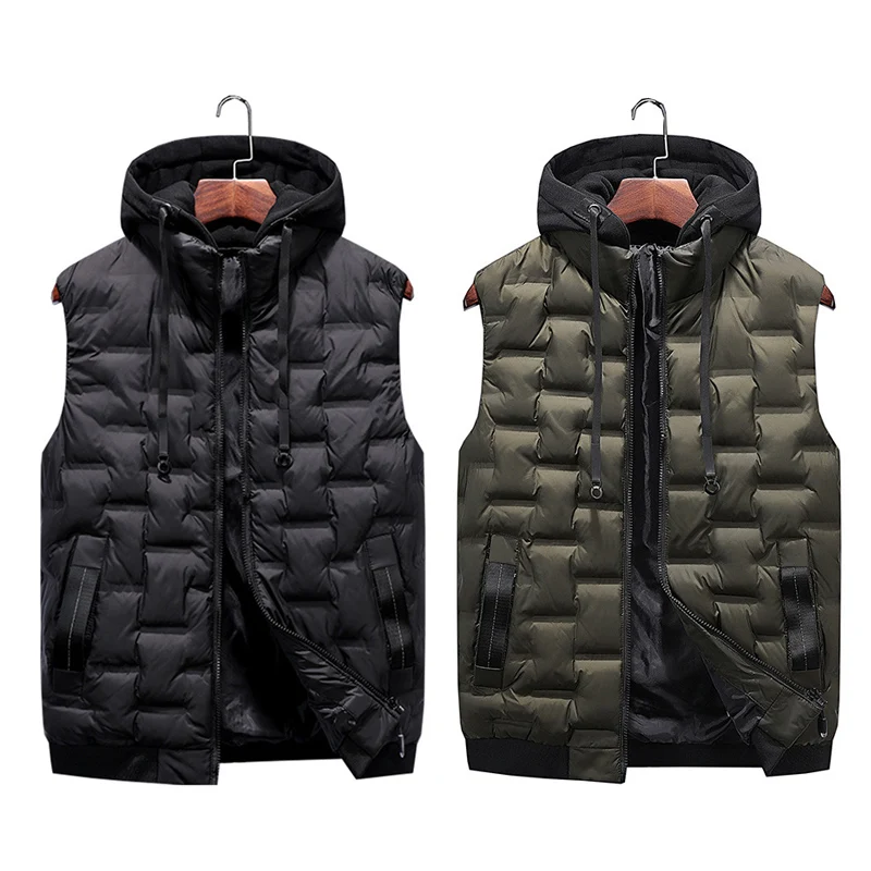 Durbale Men's Autumn Casual Warm Down Vest with Removable Hooded Stylish Wadded Coat LL@17
Durbale Men's Autumn Casual Warm Down Vest with Removable Hooded Stylish Wadded Coat LL@17