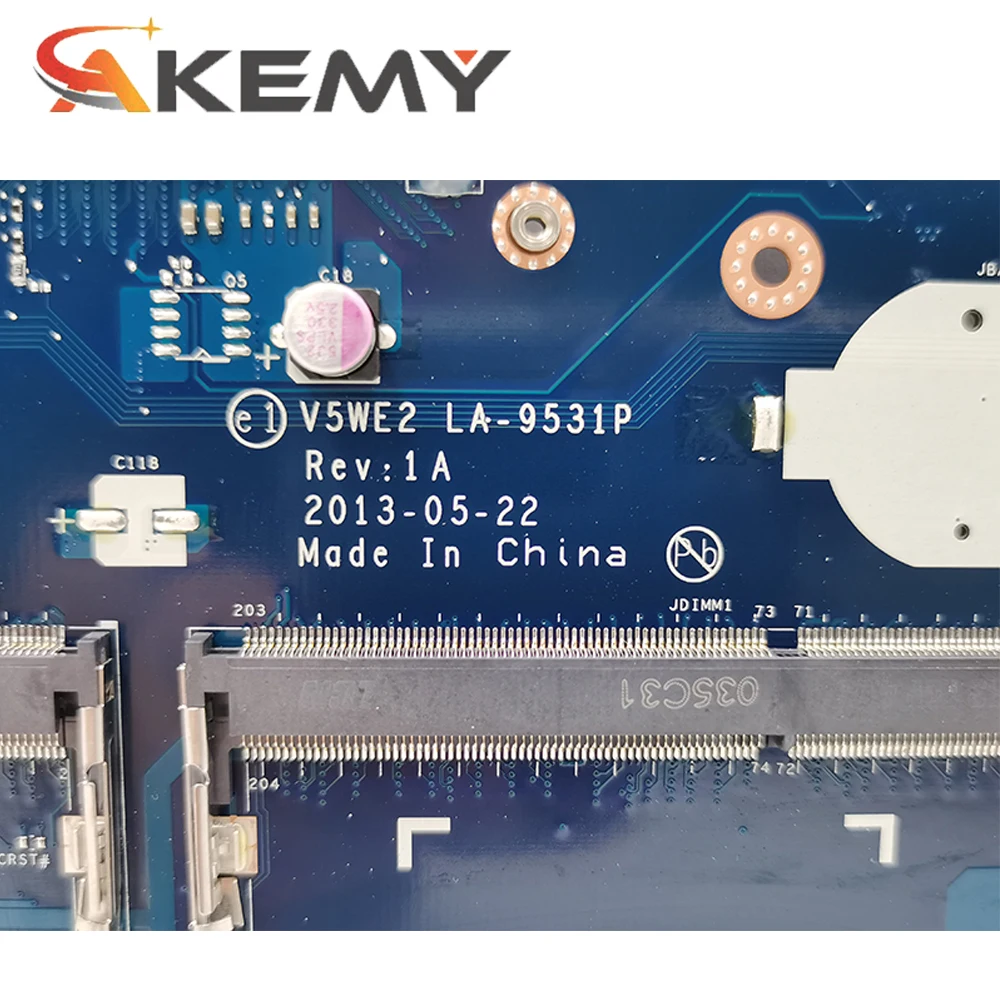 Macro For ACER E1-572G E1-532G I5 CPU V5WE2 TMP455 LA-9531P motherboard Mainboard
Macro For ACER E1-572G E1-532G I5 CPU V5WE2 TMP455 LA-9531P motherboard Mainboard