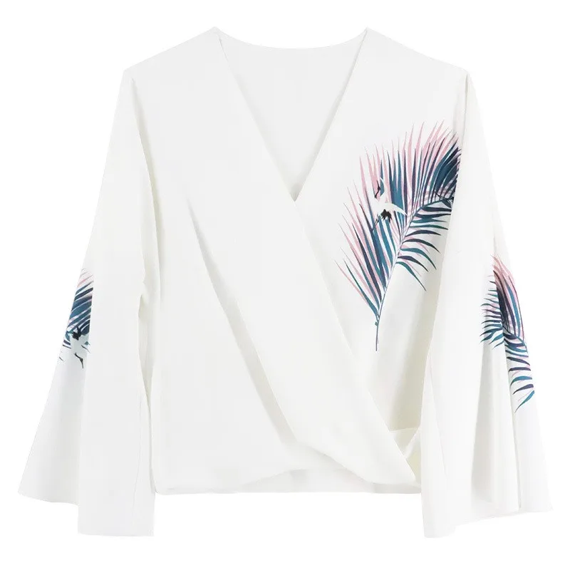 White Chiffon Blouses Women Autumn Elegant Korean V-neck Flare Long Sleeve Office Ladies Shirts Plus Size Tops And Blouses Femme
White Chiffon Blouses Women Autumn Elegant Korean V-neck Flare Long Sleeve Office Ladies Shirts Plus Size Tops And Blouses Femme