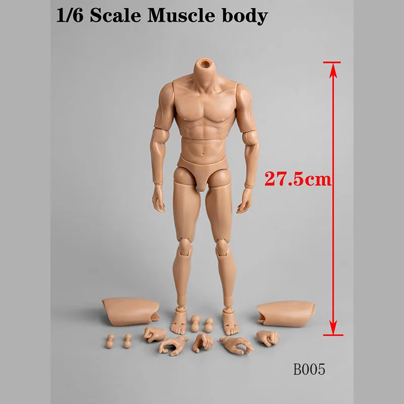 1/6 B005 Muscle Body Male Narrow Shoulder Caucasian Man Body Accessory Model for 12'' Action Figure
1/6 B005 Muscle Body Male Narrow Shoulder Caucasian Man Body Accessory Model for 12'' Action Figure