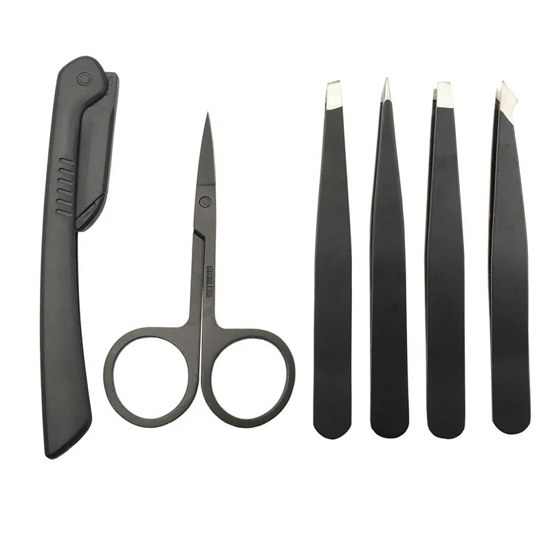 6Pcs Professional Stainless Steel Eyebrow Tweezers Set Hair Slant Tool Eyebrow Clip Stickers With Case Makeup Tool Set
6Pcs Professional Stainless Steel Eyebrow Tweezers Set Hair Slant Tool Eyebrow Clip Stickers With Case Makeup Tool Set