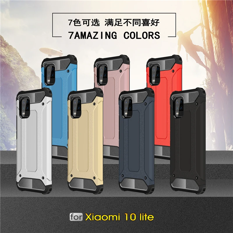 For Case Xiaomi Mi 10 Lite Case TPU+PC Shockproof Hybrid Armor Full Cover For Xiaomi Mi 10 Lite Cover Xiaomi Mi 10 Lite 5G Case
For Case Xiaomi Mi 10 Lite Case TPU+PC Shockproof Hybrid Armor Full Cover For Xiaomi Mi 10 Lite Cover Xiaomi Mi 10 Lite 5G Case