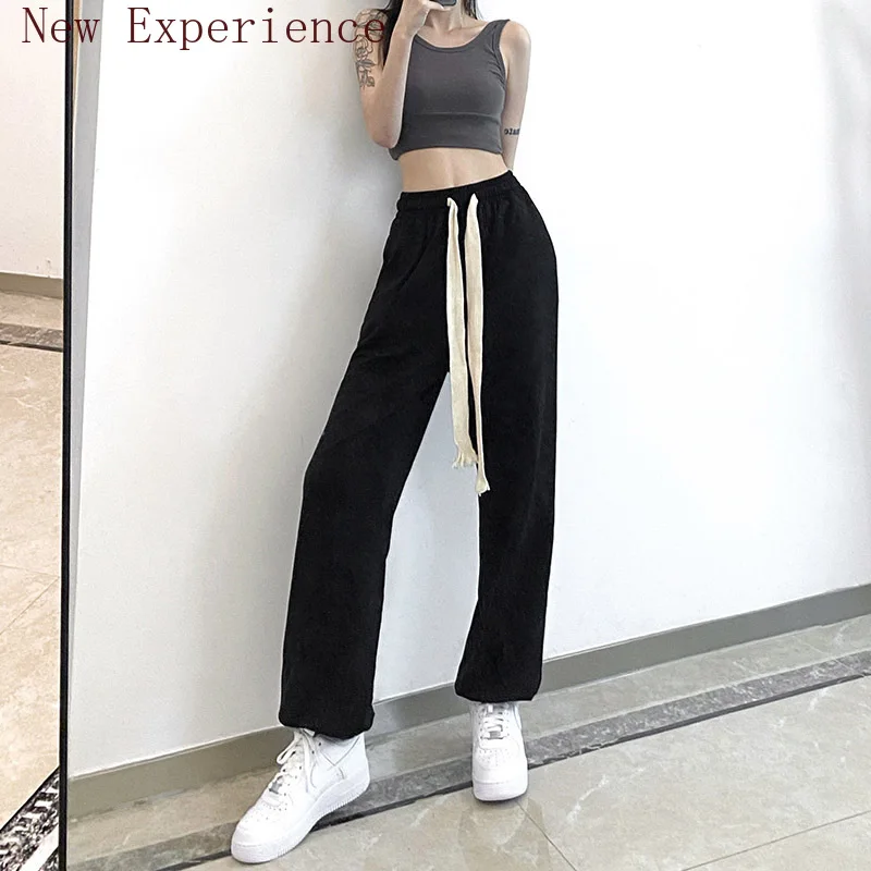 Women's Solid Color Wild Drawstring Loose Feet 2021 Women's Street Wear Korean Sports Summer Fashion Friends Retro High Waist
Women's Solid Color Wild Drawstring Loose Feet 2021 Women's Street Wear Korean Sports Summer Fashion Friends Retro High Waist