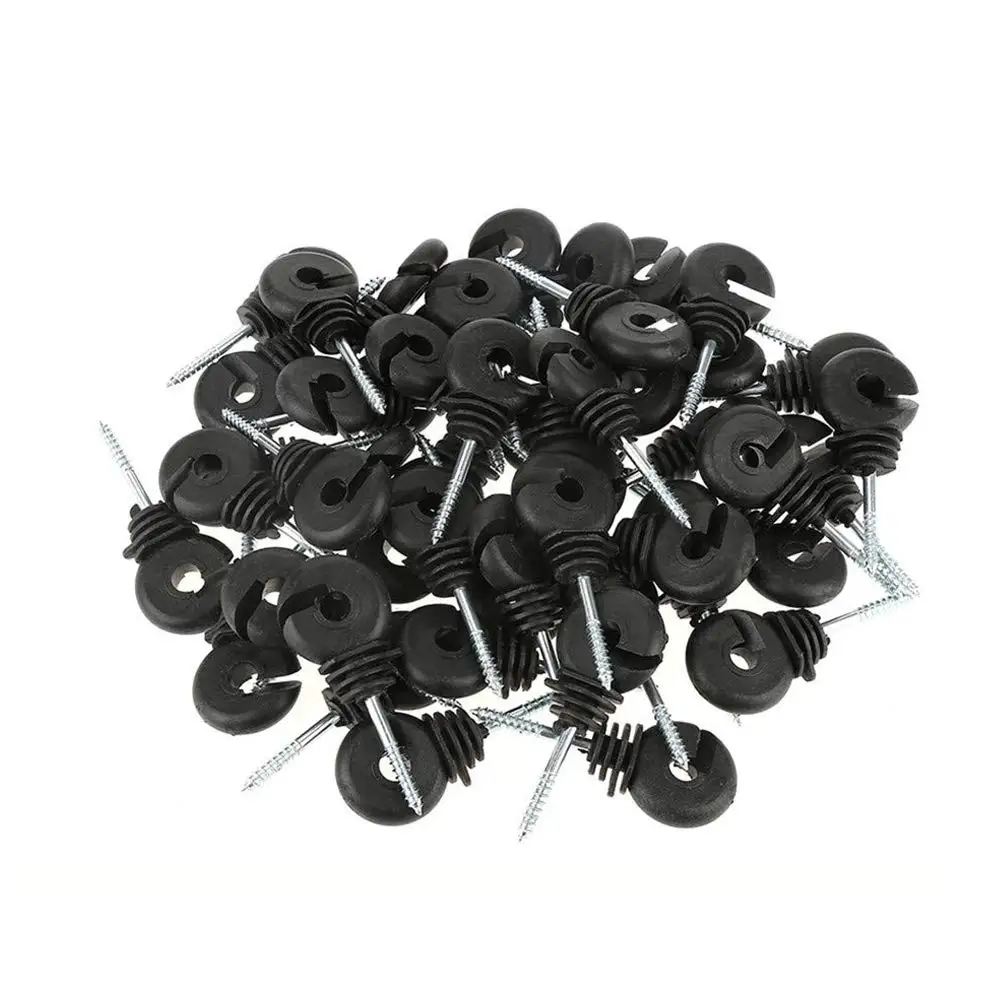 100Pcs Black Electric Fence Insulator Screw-in Insulator Fence Ring Post Wood Post Insulator
100Pcs Black Electric Fence Insulator Screw-in Insulator Fence Ring Post Wood Post Insulator