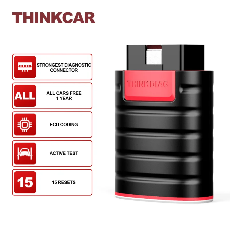 

THINKCAR ThinkDiag All Cars Free Update Diagnostic Tools Programmer Bluetooth Reader Obd2 Auto Scanner 15 Resets ECU Coding