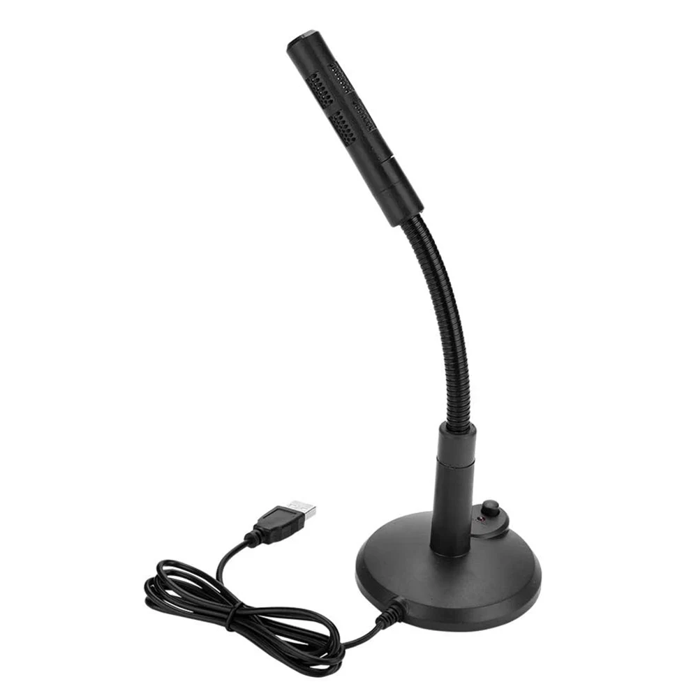 USB микрофон для ПК всенаправленный конденсатор 360 ° шумоподавление Plug Play