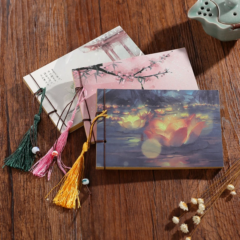 Antiquity Retro Notebook Diary Notepad Classical Landscape Tassel Note Book Stationery Gifts Traveler Journal Planners
Antiquity Retro Notebook Diary Notepad Classical Landscape Tassel Note Book Stationery Gifts Traveler Journal Planners
