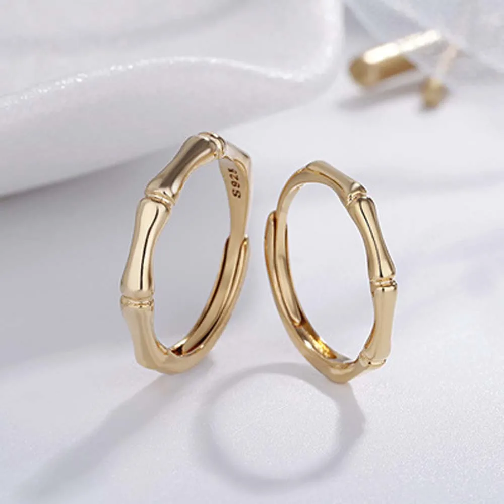 Creative Bamboo Shape Copper Gold Silver Color Couple Finger Ring For Men Women Wedding Party Opening Rings Fashion Jewelry
Creative Bamboo Shape Copper Gold Silver Color Couple Finger Ring For Men Women Wedding Party Opening Rings Fashion Jewelry