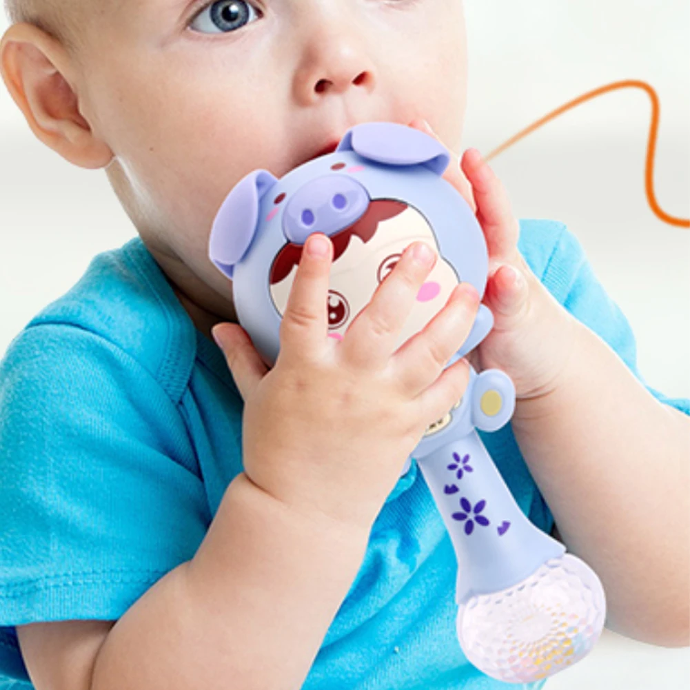 Teether Rattles Toy Hand Bell Music Flashing Sand Hammer Baby Early Learning Toy Educational Learning Study Toy Gifts
Teether Rattles Toy Hand Bell Music Flashing Sand Hammer Baby Early Learning Toy Educational Learning Study Toy Gifts