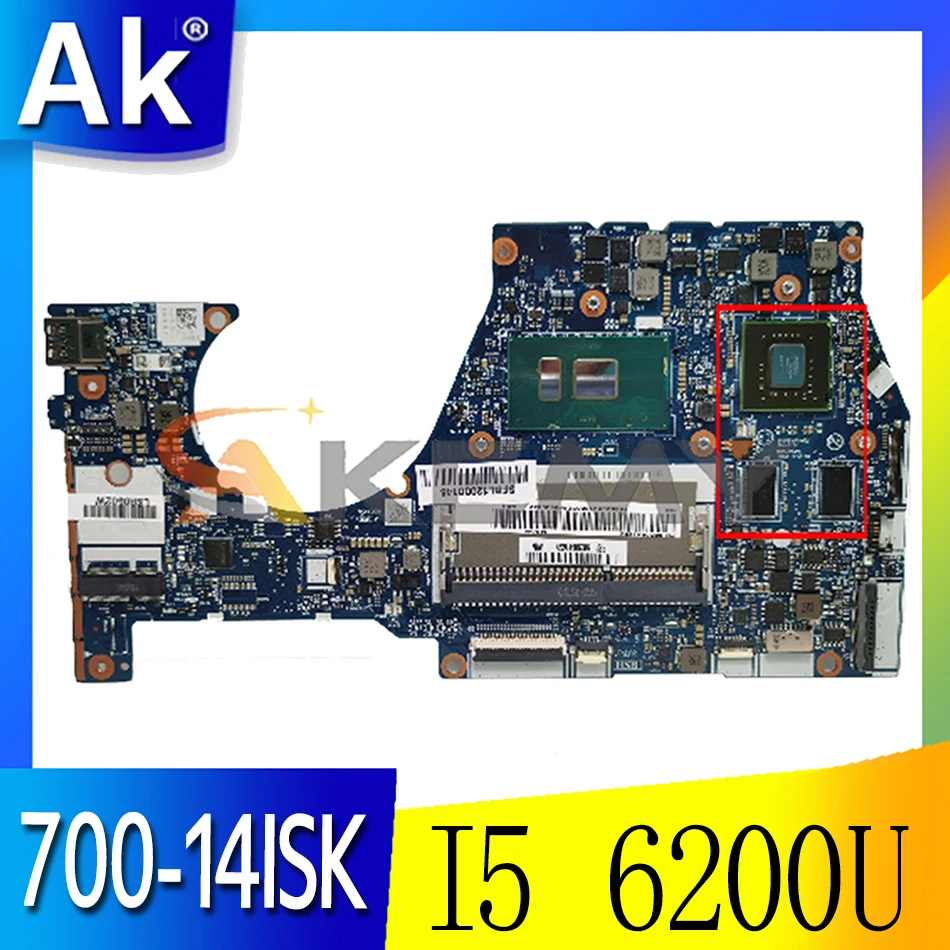 Akemy BYG43 NM-A601 For Lenovo YOGA 700-14ISK Laptop Motherboard CPU I5 6200U DDR3 GPU GT940M 2G 100% Test Work
Akemy BYG43 NM-A601 For Lenovo YOGA 700-14ISK Laptop Motherboard CPU I5 6200U DDR3 GPU GT940M 2G 100% Test Work