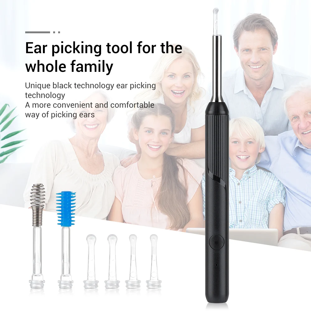 Wireless Intelligent Visual Ear Pick Portable Ear Cleaning Tool High-definition Endoscope Ear Picking Spoon Ear Wax Cleaning
Wireless Intelligent Visual Ear Pick Portable Ear Cleaning Tool High-definition Endoscope Ear Picking Spoon Ear Wax Cleaning