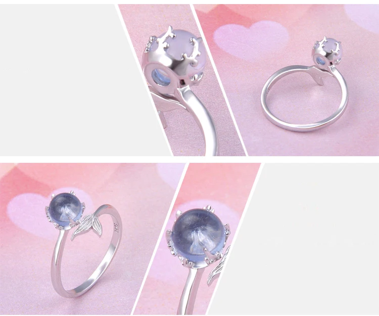High Quality Real S925 fishtail Finger Rings Resizable Blue Crystal Fashion Accessories Ring Fashion Jewelry Lovers Women Gifts
High Quality Real S925 fishtail Finger Rings Resizable Blue Crystal Fashion Accessories Ring Fashion Jewelry Lovers Women Gifts