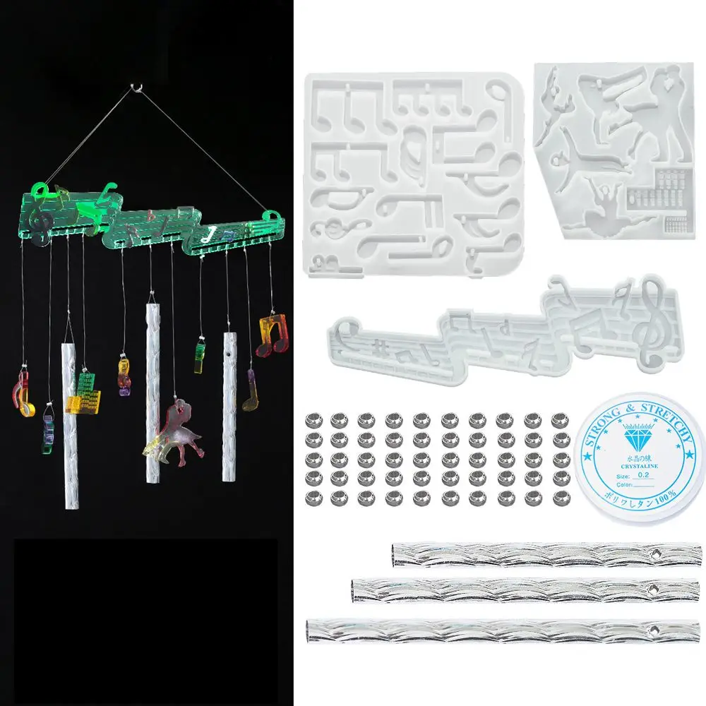 Windbell Epoxy Resin Mold Wind Chimes Casting Molds Jewelry Keychain Pendant Silicone Mould DIY Crafts Home Decoration
Windbell Epoxy Resin Mold Wind Chimes Casting Molds Jewelry Keychain Pendant Silicone Mould DIY Crafts Home Decoration