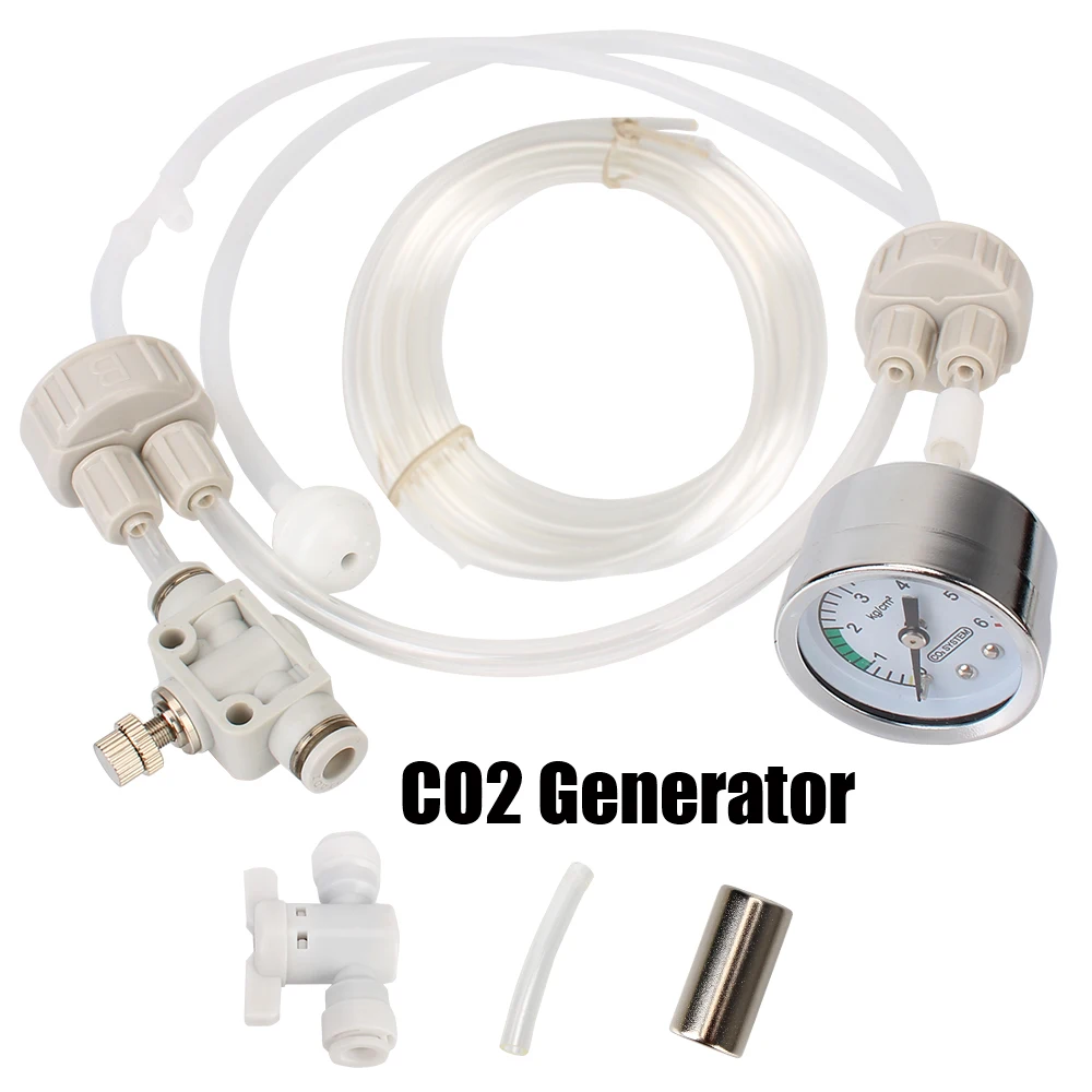 DIY CO2 Valve Diffuser CO2 Generator System Kit For Fish Tank Water Grass Aquarium Supplies With Pressure Air Flow Device
DIY CO2 Valve Diffuser CO2 Generator System Kit For Fish Tank Water Grass Aquarium Supplies With Pressure Air Flow Device