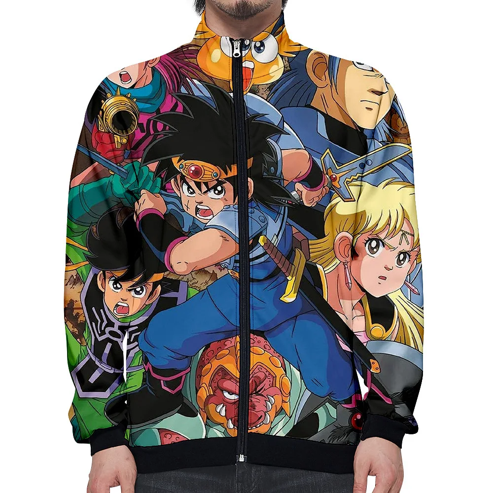 2021 New Dragon Quest Zipper Jackets Casual Hoodies Fashion Highstreet Autumn And Spring Doragon Kuesuto Sweatshirt Clothes 
2021 New Dragon Quest Zipper Jackets Casual Hoodies Fashion Highstreet Autumn And Spring Doragon Kuesuto Sweatshirt Clothes