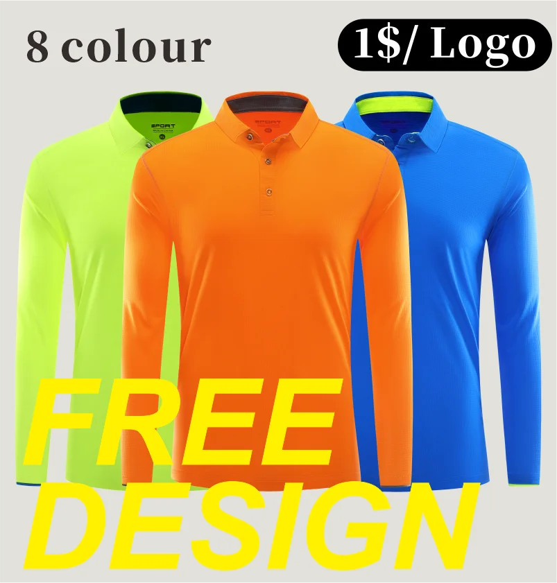 New Quick-Drying Long-Sleeved POLO Shirt Custom LOGO Embroidery Lapel Men's and Women's Comfortable Breathable Printed Top
New Quick-Drying Long-Sleeved POLO Shirt Custom LOGO Embroidery Lapel Men's and Women's Comfortable Breathable Printed Top
