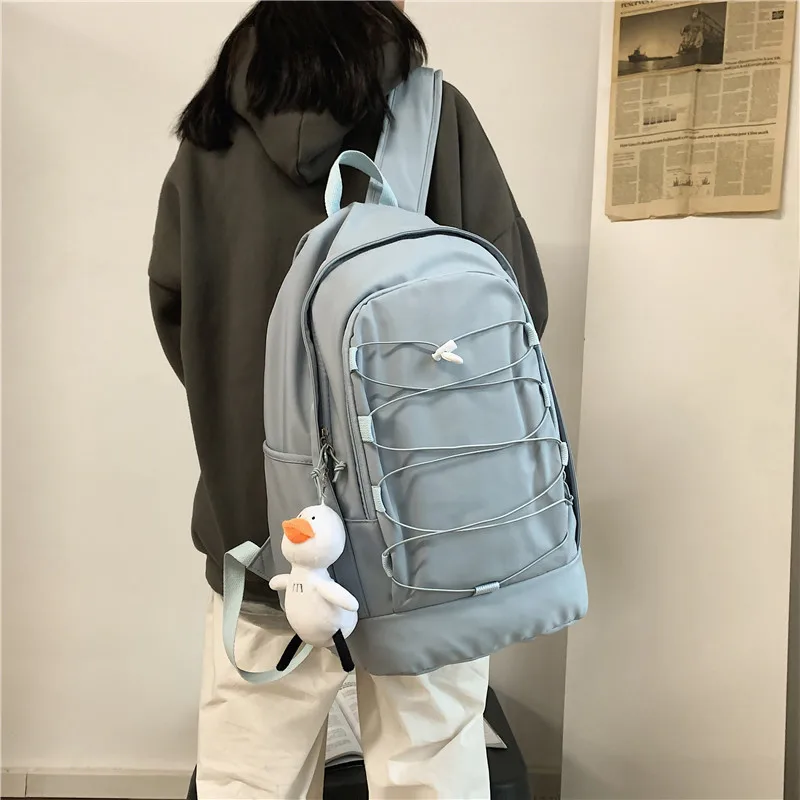 Backpack Fashion Girl College School Bag Solid Color Book Packbags Big Travel Backpacks Shoulder Bag Casual New Drawstring Women
Backpack Fashion Girl College School Bag Solid Color Book Packbags Big Travel Backpacks Shoulder Bag Casual New Drawstring Women