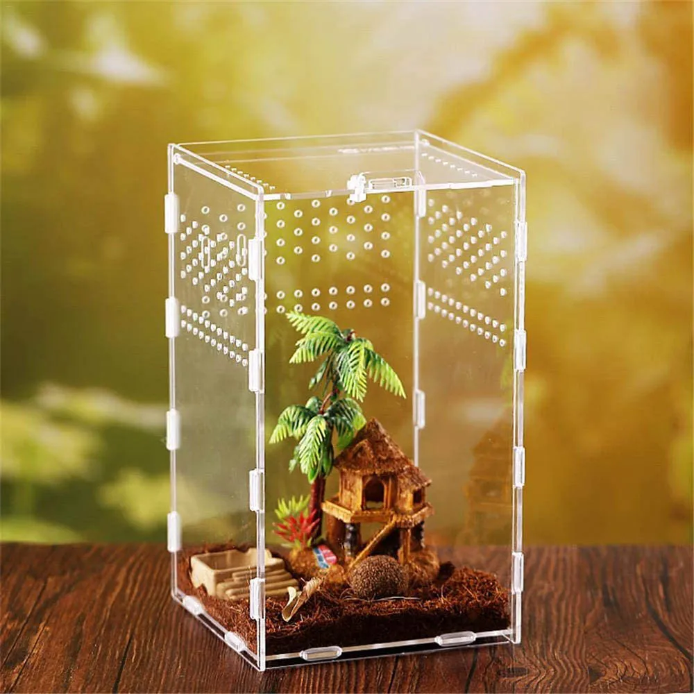 Transparent Plastic Box Insect Reptile Terrarium Clear Breeding Live Food Feeding Box Snakes Lizard Frogs House Pet Supplies
Transparent Plastic Box Insect Reptile Terrarium Clear Breeding Live Food Feeding Box Snakes Lizard Frogs House Pet Supplies