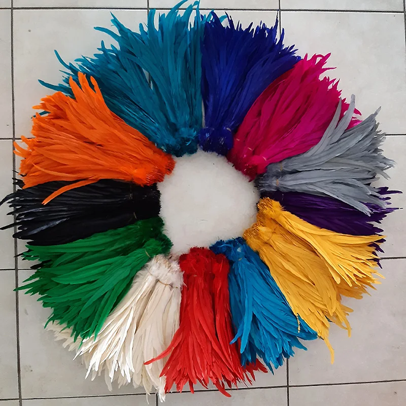 Gold Rooster feathers coque feather Dyed chicken feather 100pcs/lot 25-30cm 10-12 inches rooster tail feather
Gold Rooster feathers coque feather Dyed chicken feather 100pcs/lot 25-30cm 10-12 inches rooster tail feather