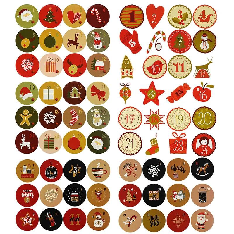 4sheets Merry Christmas Advent Calendar Number Paper Sticker Cookie Candy Seal Stickers DIY Gift Packing Labels Xmas Party Decor
4sheets Merry Christmas Advent Calendar Number Paper Sticker Cookie Candy Seal Stickers DIY Gift Packing Labels Xmas Party Decor