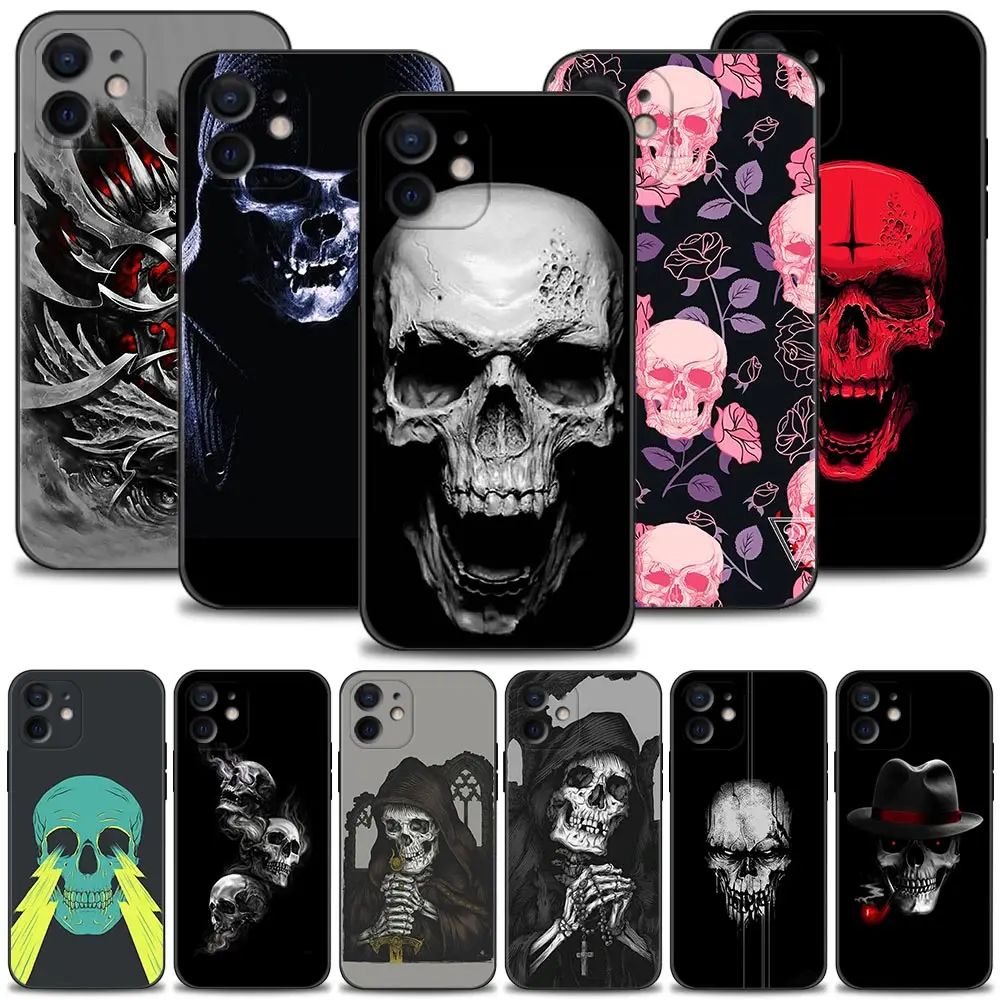 Phone Case For iPhone 13 12 11 Pro Max XS Max XR X 7 8 Plus 12 Mini 6S 5S SE 2020 Silicone Capa Black Shell Satanic Skull dark
Phone Case For iPhone 13 12 11 Pro Max XS Max XR X 7 8 Plus 12 Mini 6S 5S SE 2020 Silicone Capa Black Shell Satanic Skull dark