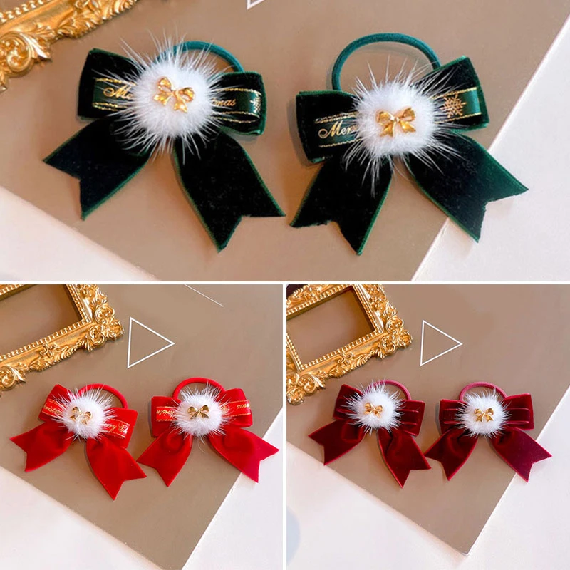 Plush Bow Children's Hair Ring Christmas Style Ribbon Hair Ring Solid Color Elastic Hair Ring Simplicity Sweet Hair Accessories
Plush Bow Children's Hair Ring Christmas Style Ribbon Hair Ring Solid Color Elastic Hair Ring Simplicity Sweet Hair Accessories