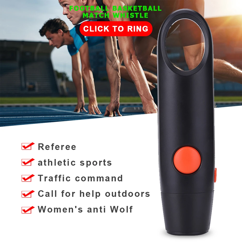 Electronic Whistle Practical Electric Referee Tones Whistle for Outdoor Survival Football Basketball Game Cheerleading
Electronic Whistle Practical Electric Referee Tones Whistle for Outdoor Survival Football Basketball Game Cheerleading