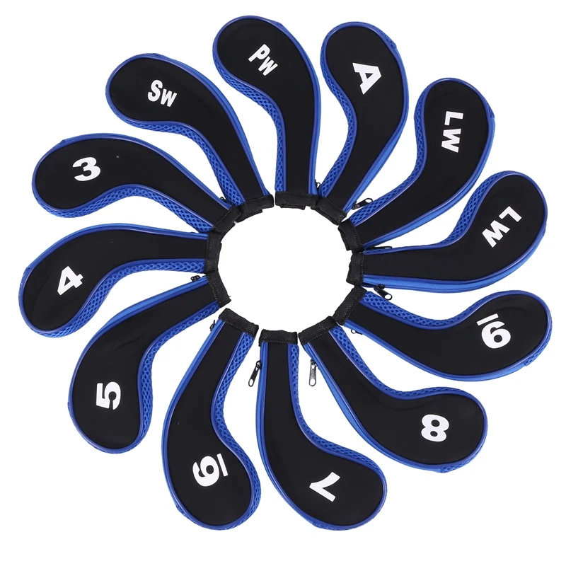 Golf Iron Head Cover Club Heads Protector Wedge Headcovers Long Neck with Zip for Callaway, Ping, Taylormade, Cobra
Golf Iron Head Cover Club Heads Protector Wedge Headcovers Long Neck with Zip for Callaway, Ping, Taylormade, Cobra
