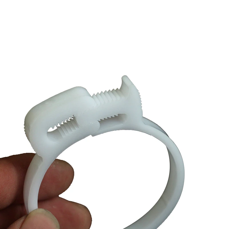 Snap lock plastic pipe joint clamp injection molding clippix ratcheting spring hose clamp
Snap lock plastic pipe joint clamp injection molding clippix ratcheting spring hose clamp